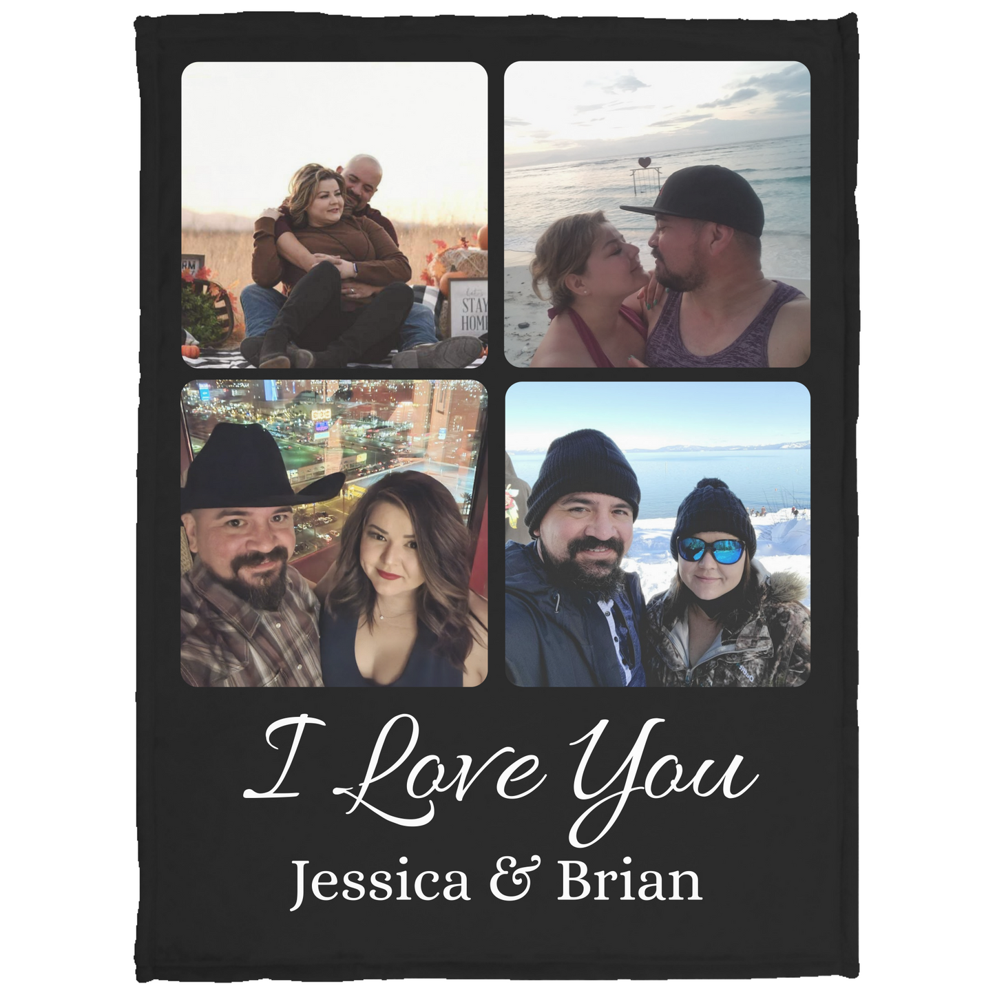 Personalized I Love You Blanket