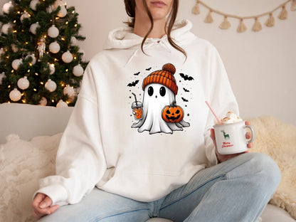 Adorable Ghost Pullover Hoodie