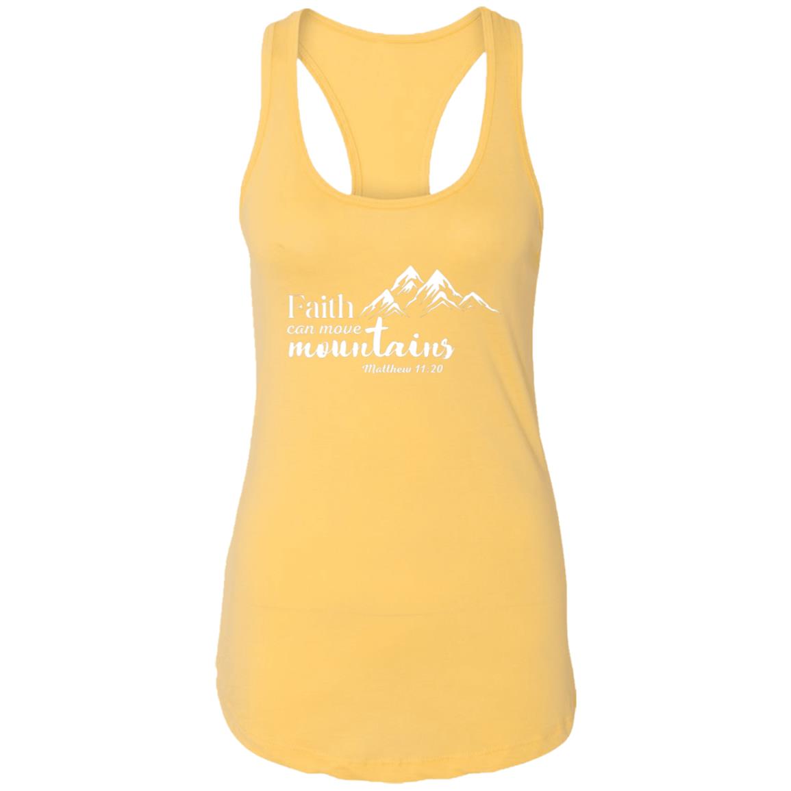 Matthew 11:20 Ladies Ideal Racerback Tank - White Print