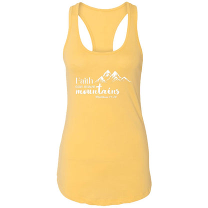 Matthew 11:20 Ladies Ideal Racerback Tank - White Print