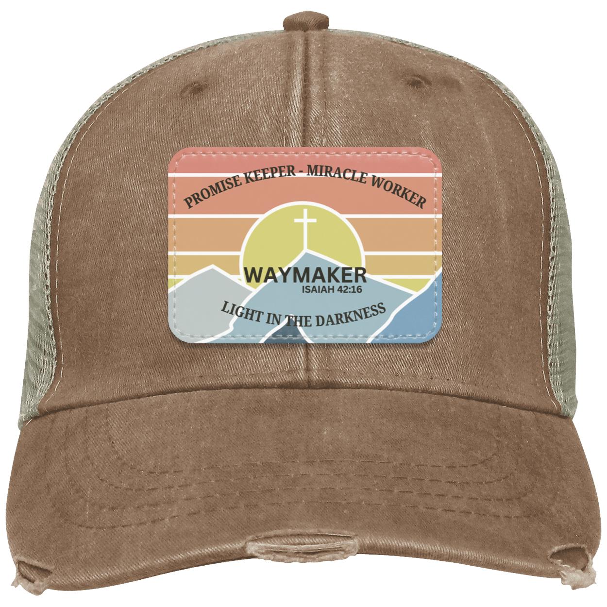 WAYMAKER - Distressed Cap with Rectangle Patch