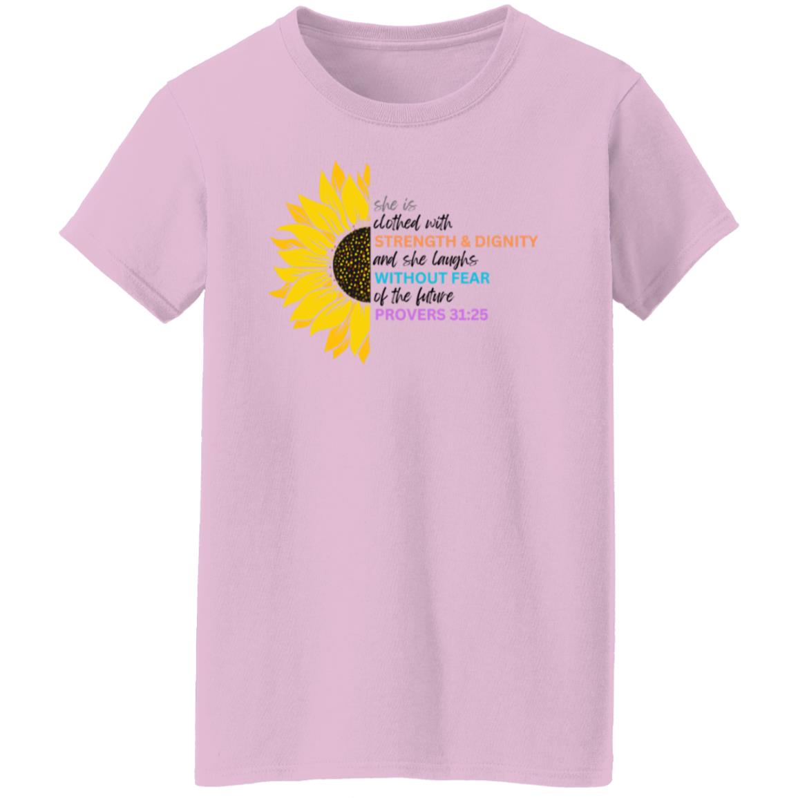 Proverbs 31:25 Ladies T-Shirt