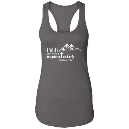 Matthew 11:20 Ladies Ideal Racerback Tank - White Print