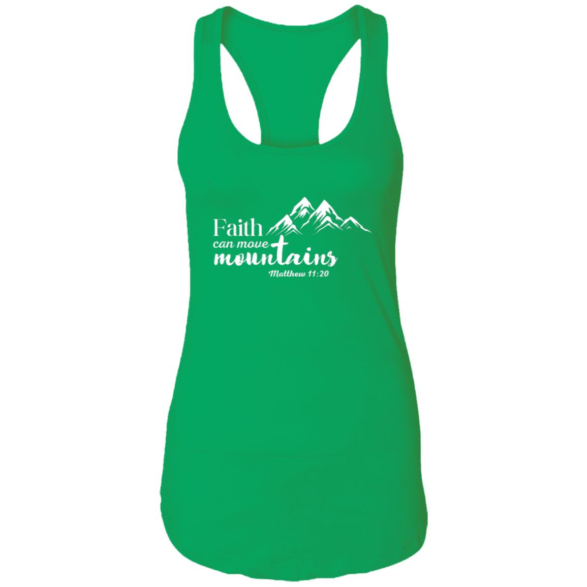 Matthew 11:20 Ladies Ideal Racerback Tank - White Print