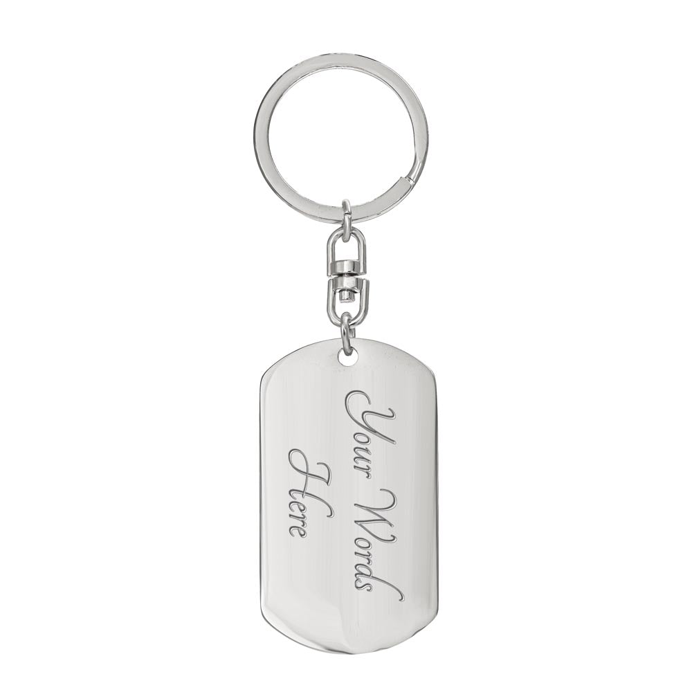 Don't Do Stupid Sh...Love Mom | Dog Tag Key Chain