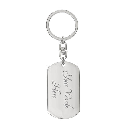 Don't Do Stupid Sh...Love Nana & Tata | Dog Tag Key Chain