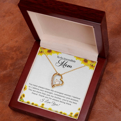 Forever Love Necklace, To An Incredible Mom | I Love You