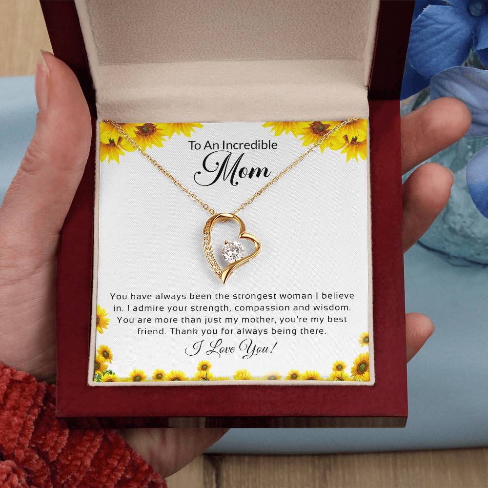 Forever Love Necklace, To An Incredible Mom | I Love You