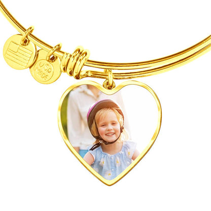 Personalized Photo Heart Bracelet