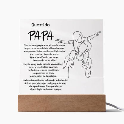 Querido Pa Pa -  Mandrakesgroup™  Square Acrylic Plaque