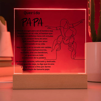 Querido Pa Pa -  Mandrakesgroup™  Square Acrylic Plaque