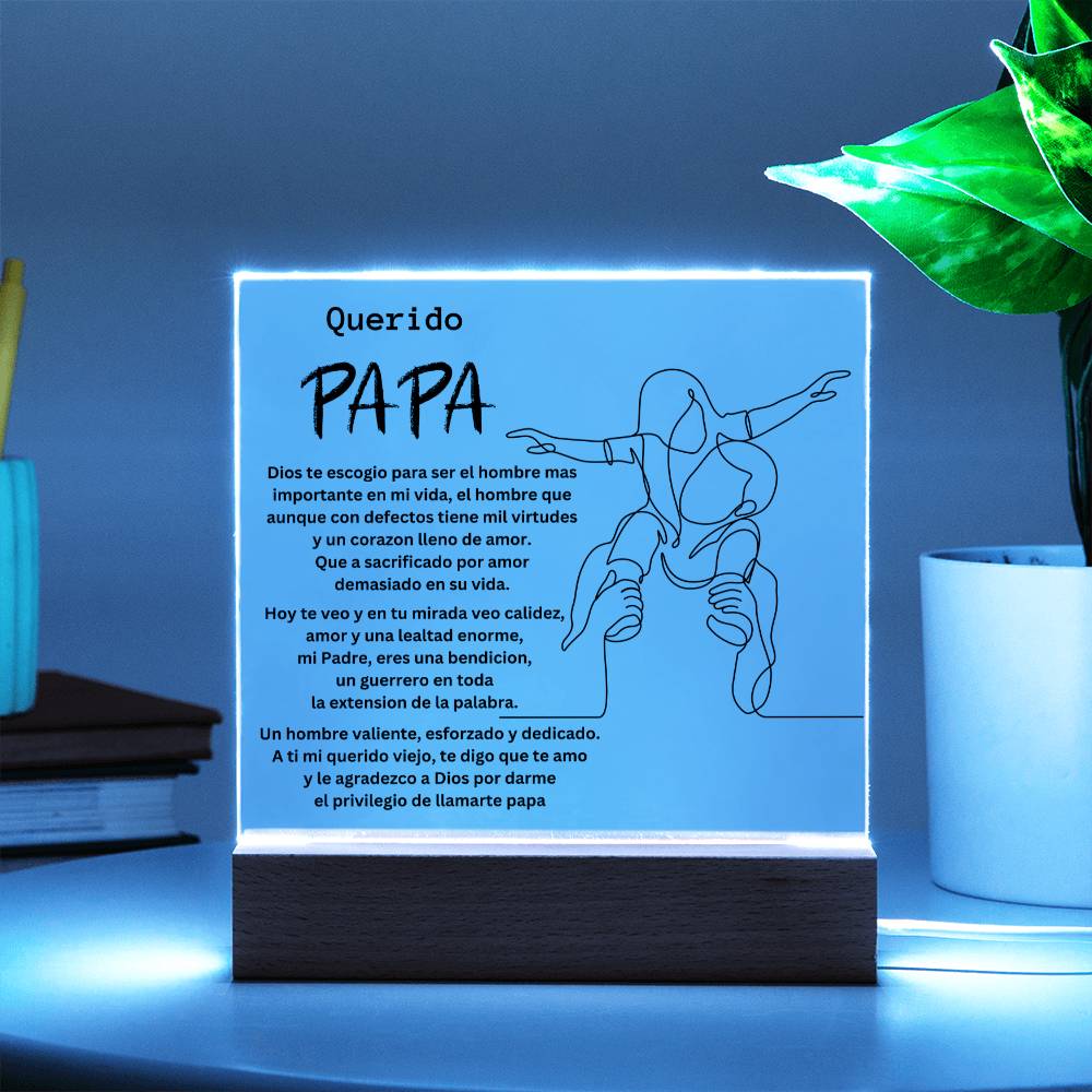 Querido Pa Pa -  Mandrakesgroup™  Square Acrylic Plaque