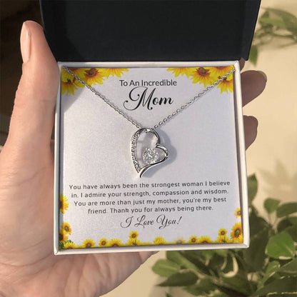 Forever Love Necklace, To An Incredible Mom | I Love You