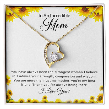 Forever Love Necklace, To An Incredible Mom | I Love You