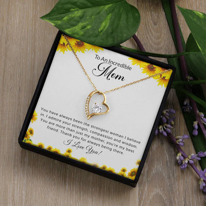 Forever Love Necklace, To An Incredible Mom | I Love You