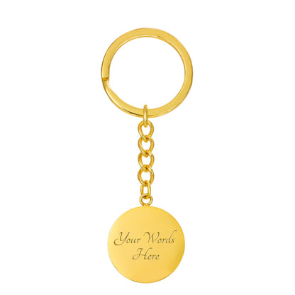 Don't Do Stupid Sh...Love Mom & Dad | Circle Key Chain