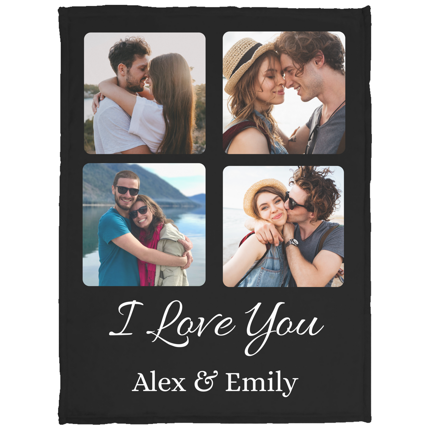 Personalized I Love You Blanket