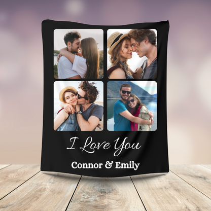 Personalized I Love You Blanket