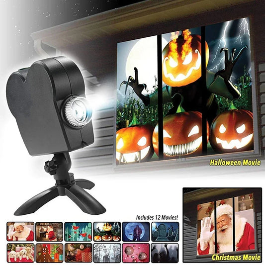 Spooky LED Window Projector