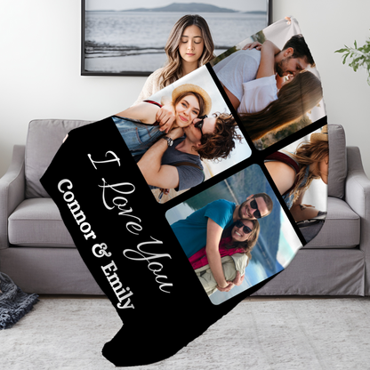 Personalized I Love You Blanket